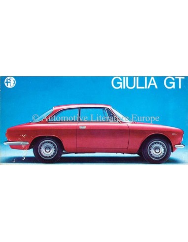 1968 ALFA ROMEO GIULIA GT SPRINT BROCHURE FRANS