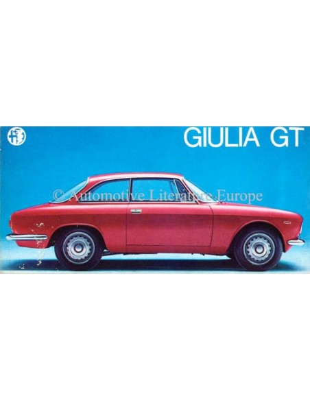 1968 ALFA ROMEO GIULIA GT SPRINT BROCHURE FRENCH