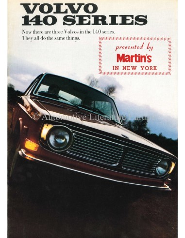 1968 VOLVO 140 SERIE PROSPEKT ENGLISCH