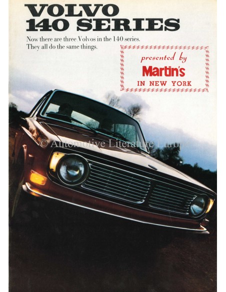 1968 VOLVO 140 SERIE BROCHURE ENGELS