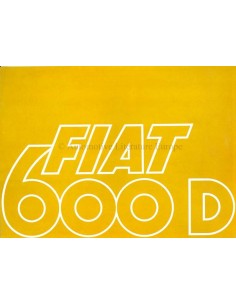 1968 FIAT 600 D & 600 D MULTIPLA BROCHURE DUTCH