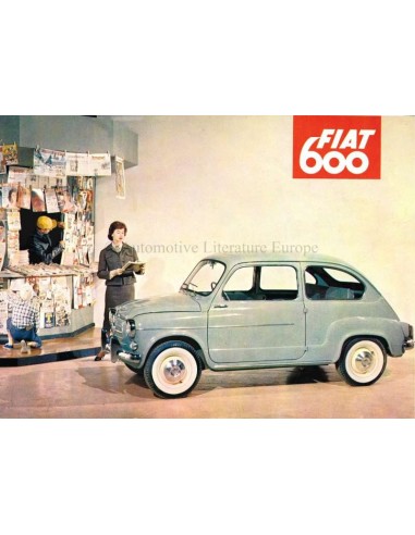 1957 FIAT 600 BROCHURE ENGELS (USA)