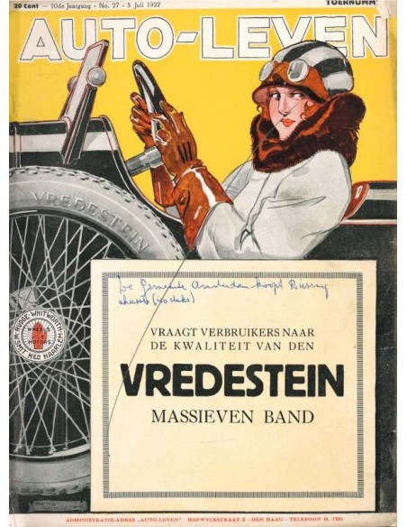 1922 AUTO-LEVEN MAGAZINE 27 DUTCH