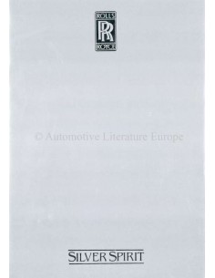 1980 ROLLS ROYCE & BENTLEY SILVER SPIRIT BROCHURE GERMAN