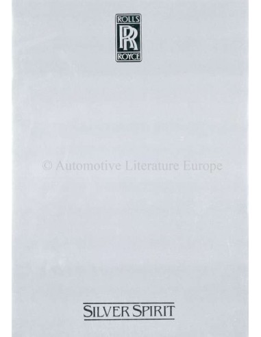 1980 ROLLS ROYCE & BENTLEY SILVER SPIRIT BROCHURE DUITS