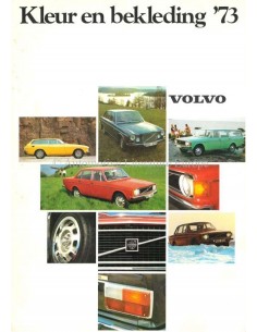 1973 VOLVO FARBEN & INNENAUSSTATTUNG PROSPEKT NIEDERLANDISCH