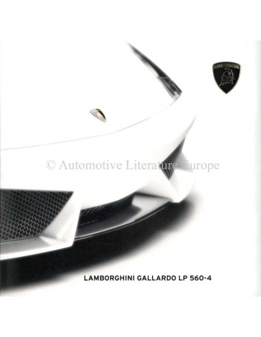 2009 LAMBORGHINI GALLARDO LP 560-4 BROCHURE ENGELS