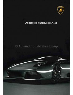2007 LAMBORGHINI MURCIÉLAGO LP 640 BROCHURE ENGLISH