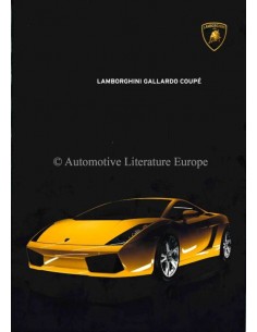 2004 LAMBORGHINI GALLARDO COUPÉ BROCHURE ENGELS