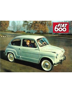 1958 FIAT 600 & 600 MULTIPLA PROSPEKT NIEDERLÄNDISCH