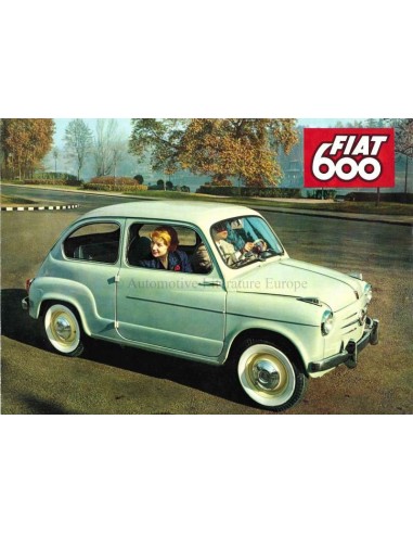 1958 FIAT 600 & 600 MULTIPLA BROCHURE DUTCH
