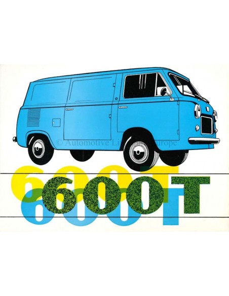 1966 FIAT 600 T BROCHURE NEDERLANDS