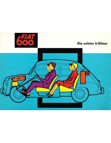 1959 FIAT 600 COACH BROCHURE DUITS