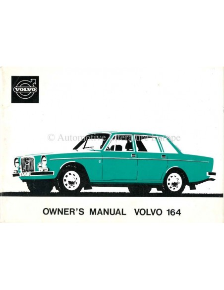 1973 VOLVO 164 OWNER'S MANUAL ENGLISH