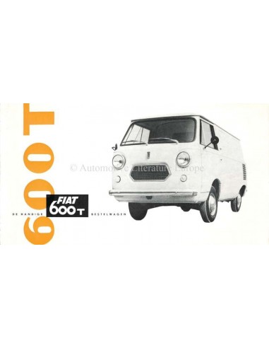 1963 FIAT 600 T PROSPEKT NIEDERLÄNDISCH