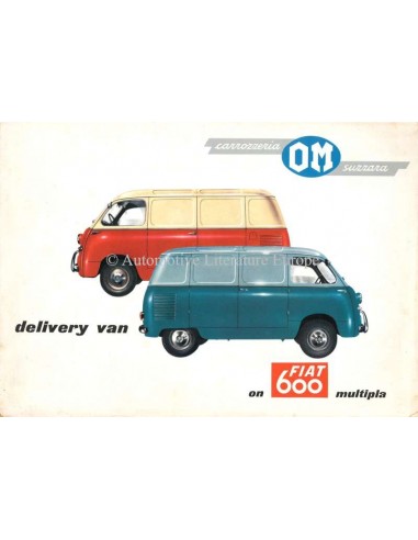 1962 OM FIAT 600 MULTIPLA PROSPEKT ENGLISCH