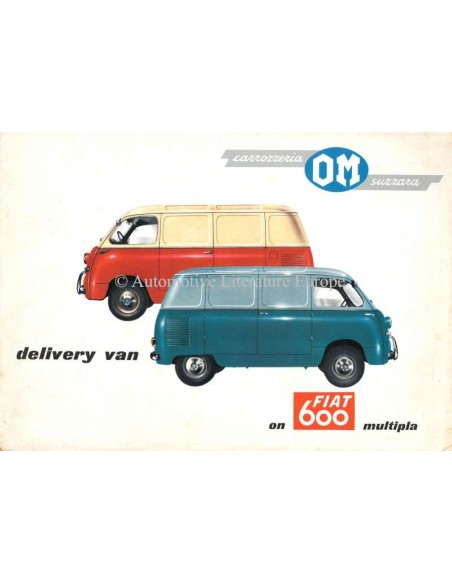 1962 OM FIAT 600 MULTIPLA BROCHURE ENGLISH