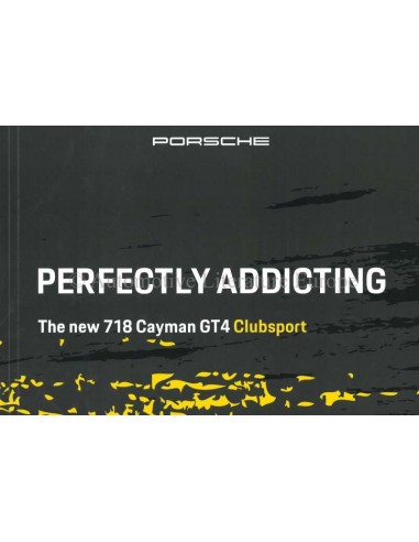 2020 PORSCHE 718 CAYMAN GT4 CLUBSPORT PROSPEKT DEUTSCH
