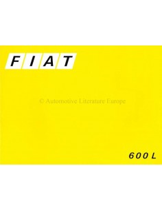 1973 FIAT 600 L PROSPEKT NIEDERLÄNDISCH