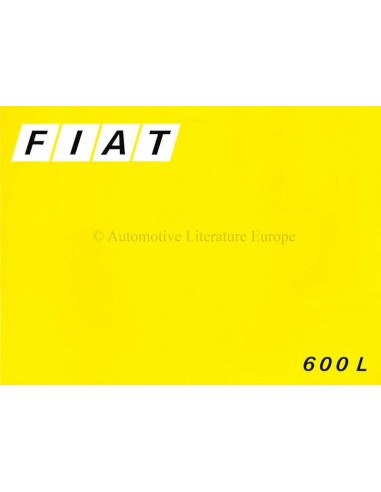 1973 FIAT 600 L BROCHURE NEDERLANDS