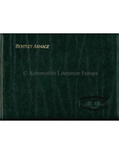 2000 BENTLEY ARNAGE INSTRUCTIEBOEKJE DUITS