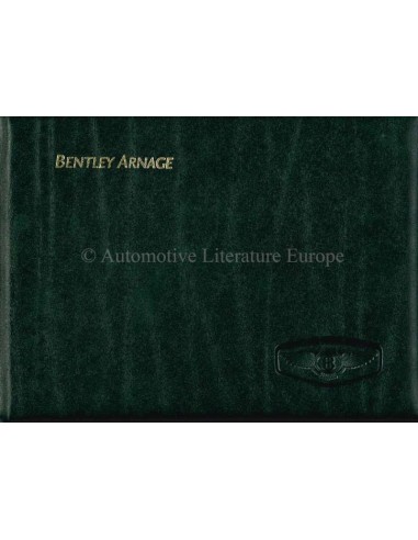 2000 BENTLEY ARNAGE INSTRUCTIEBOEKJE DUITS