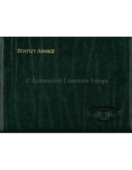 2000 BENTLEY ARNAGE BETRIEBSANLEITUNG DEUTSCH
