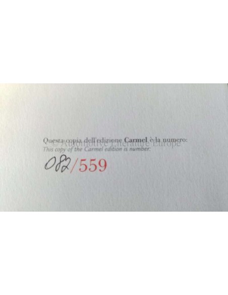 2005 FERRARI SUPERAMERICA BOX: SET VAN 9 BROCHURES