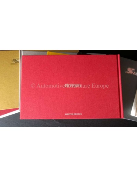 2005 FERRARI SUPERAMERICA BOX: SET VAN 9 BROCHURES