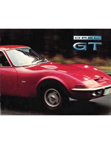 1969 OPEL GT 1100 / GT 1900 BROCHURE NEDERLANDS