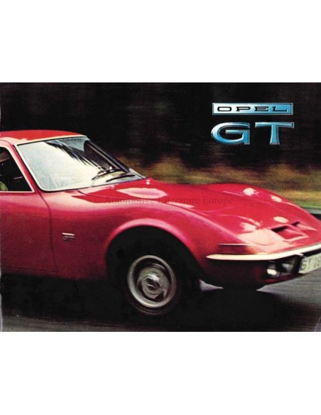 1969 OPEL GT 1100 / GT 1900 BROCHURE DUTCH