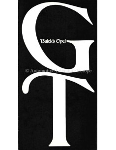 1969 OPEL BUICK'S OPEL GT BROCHURE ENGLISH