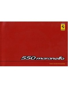 1999 FERRARI 550 MARANELLO INSTRUCTIEBOEKJE EUROPA EDITIE