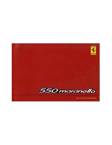 1999 FERRARI 550 MARANELLO INSTRUCTIEBOEKJE EUROPA EDITIE