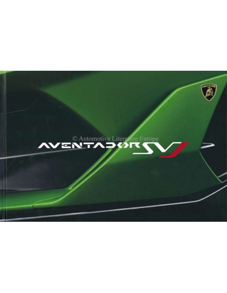 2019 LAMBORGHINI AVENTADOR SVJ COUPÉ & ROADSTER VIP HARDCOVER BROCHURE ENGLISH