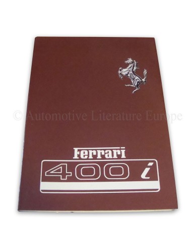 1982 FERRARI 400i INSTRUCTIEBOEKJE 250/82