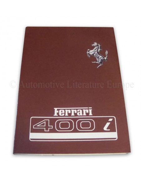 1982 FERRARI 400i INSTRUCTIEBOEKJE 250/82