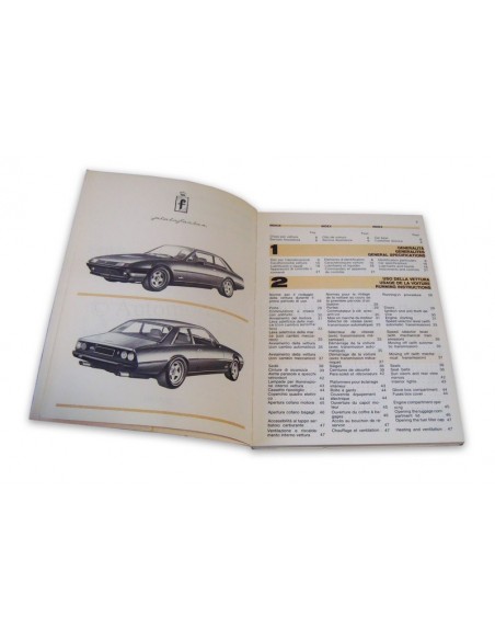1982 FERRARI 400i INSTRUCTIEBOEKJE 250/82