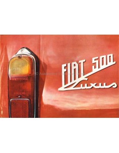 195? FIAT 500 LUXUS BROCHURE DUITS
