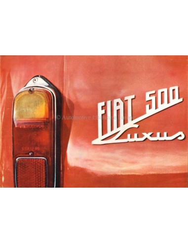 195? FIAT 500 LUXUS BROCHURE GERMAN