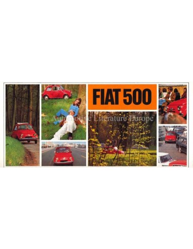 1968 FIAT 500 BROCHURE FRANS