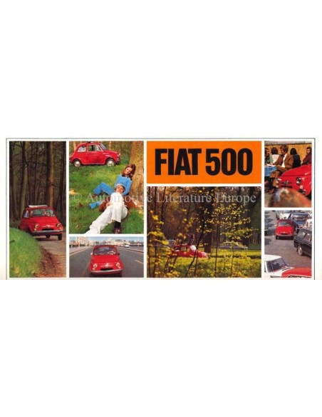 1968 FIAT 500 BROCHURE FRANS