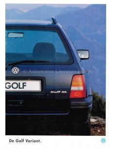 1995 VOLKSWAGEN GOLF VARIANT PROSPEKT NIEDERLÄNDISCH