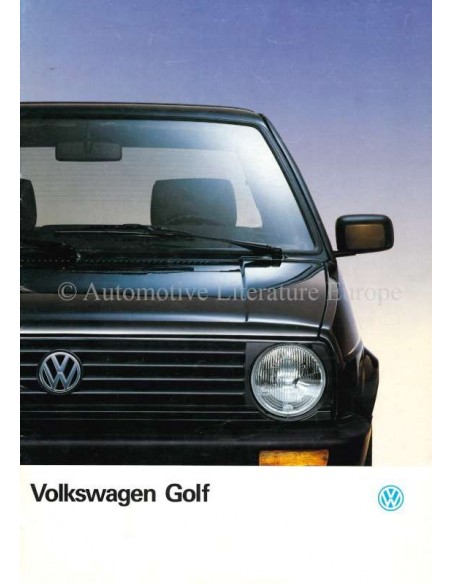 1989 VOLKSWAGEN GOLF PROSPEKT NIEDERLÄNDISCH