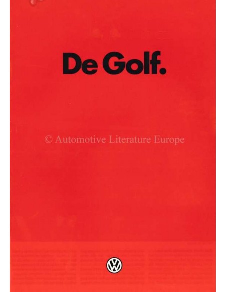 1984 VOLKSWAGEN GOLF BROCHURE NEDERLANDS