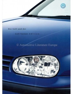 2000 VOLKSWAGEN GOLF / GOLF VARIANT BROCHURE GERMAN