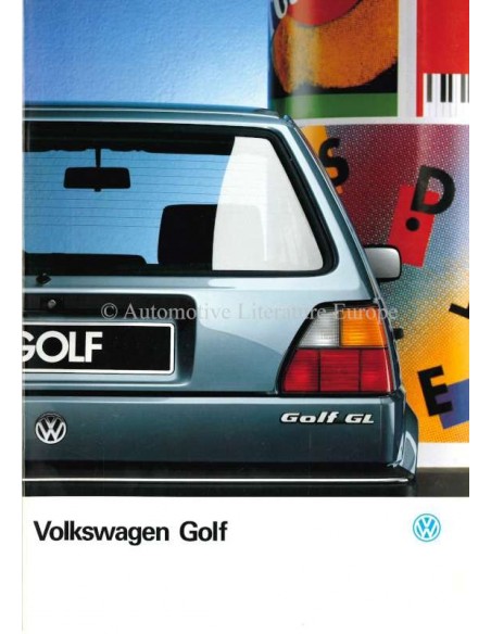 1988 VOLKSWAGEN GOLF BROCHURE NEDERLANDS