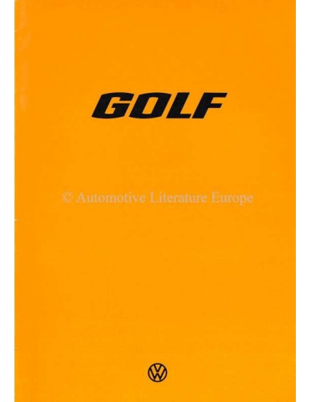 1978 VOLKSWAGEN GOLF BROCHURE NEDERLANDS