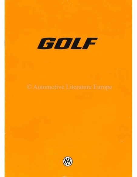 1978 VOLKSWAGEN GOLF BROCHURE NEDERLANDS