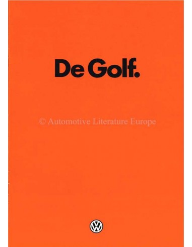 1980 VOLKSWAGEN GOLF PROSPEKT NIEDERLÄNDISCH